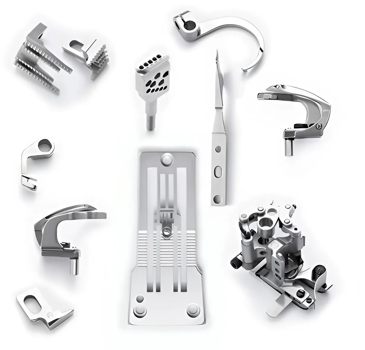 BỘ CỰ LY CHÉN 4 KIM 6 CHỈ